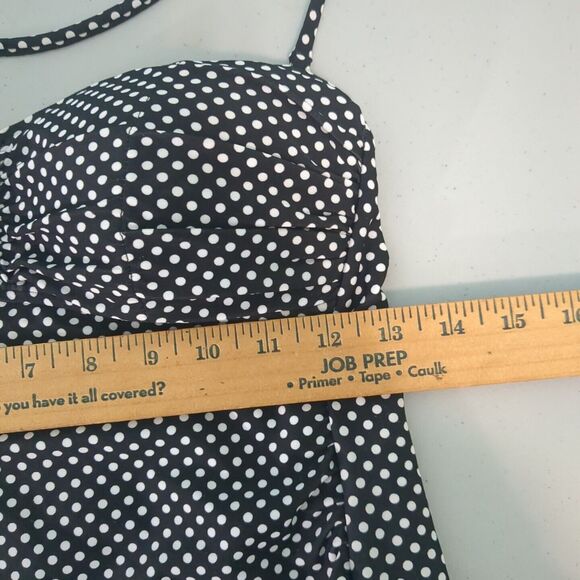 Ana a new approach swimsuit one piece 6 black white polka dot - Picture 4 of 6